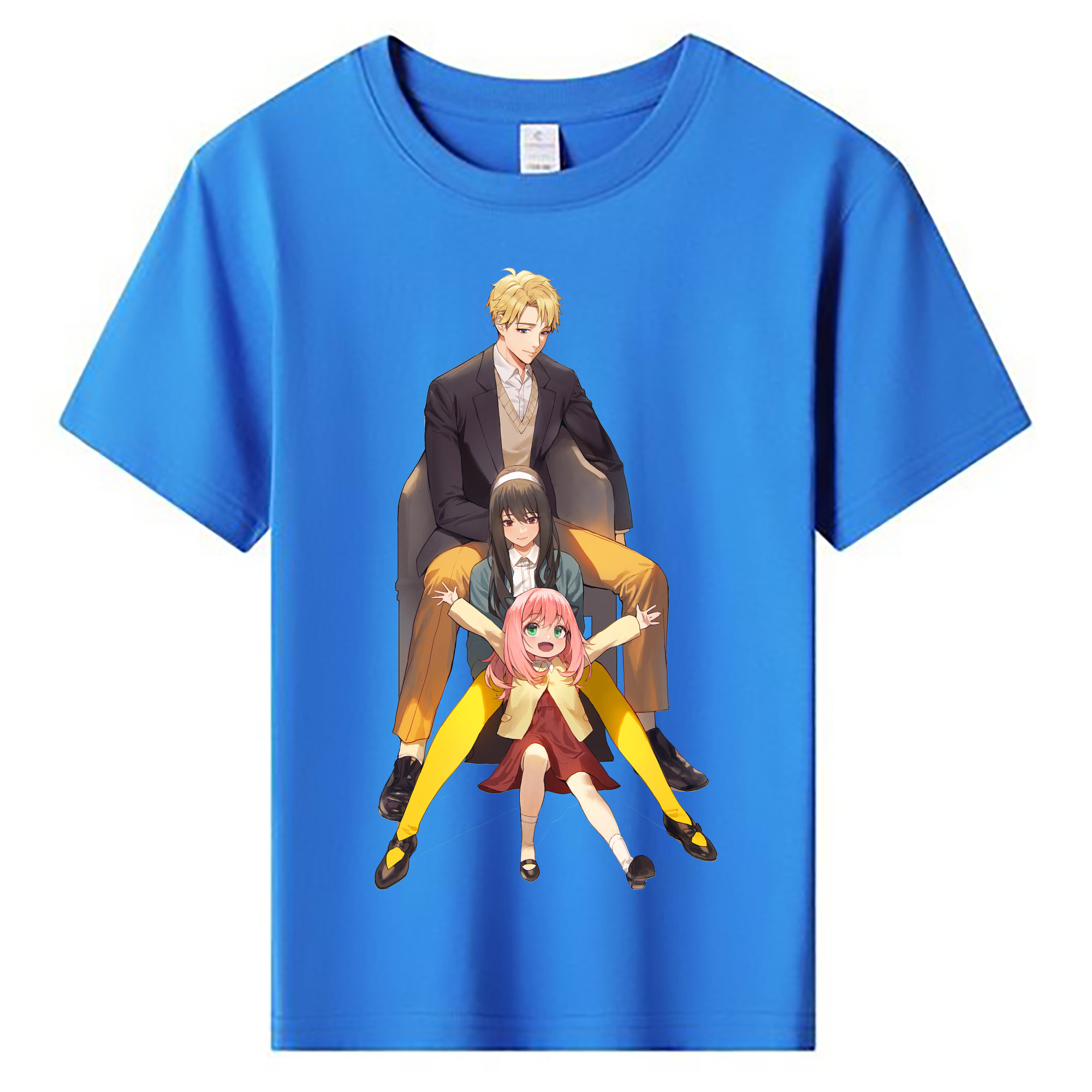 （画像用） SPY×FAMILY间谍家家酒 綿100％キッズTシャツ（フロントプリント）